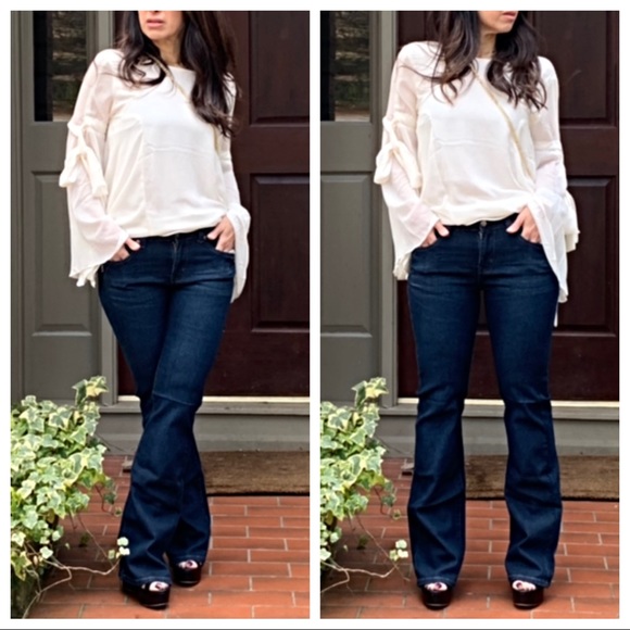 ✨LAST ONE✨Dark jean great fitting flare jeans - Picture 6 of 8